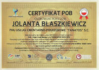 Certyfikat POB